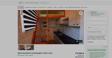 Ogłoszenie sprzedaży kawalerki w Lublinie robi furorę w sieci. "Kojec dla psa musi być większy"
