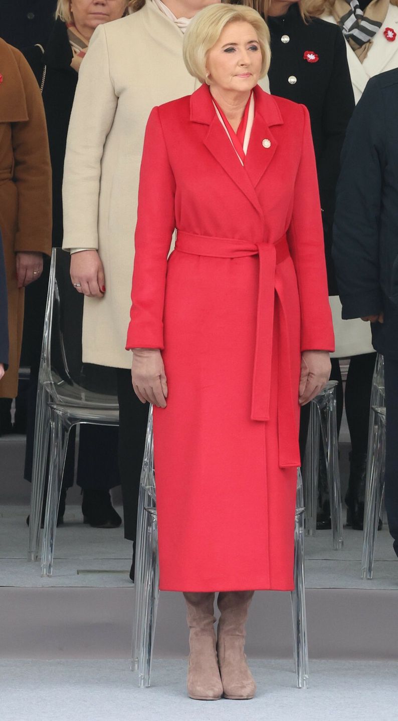 Agata Duda na obchodach Święta Niepodległości