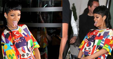 Rihanna parodiuje Miley Cyrus... Z "PENISEM"! (ZDJĘCIA)