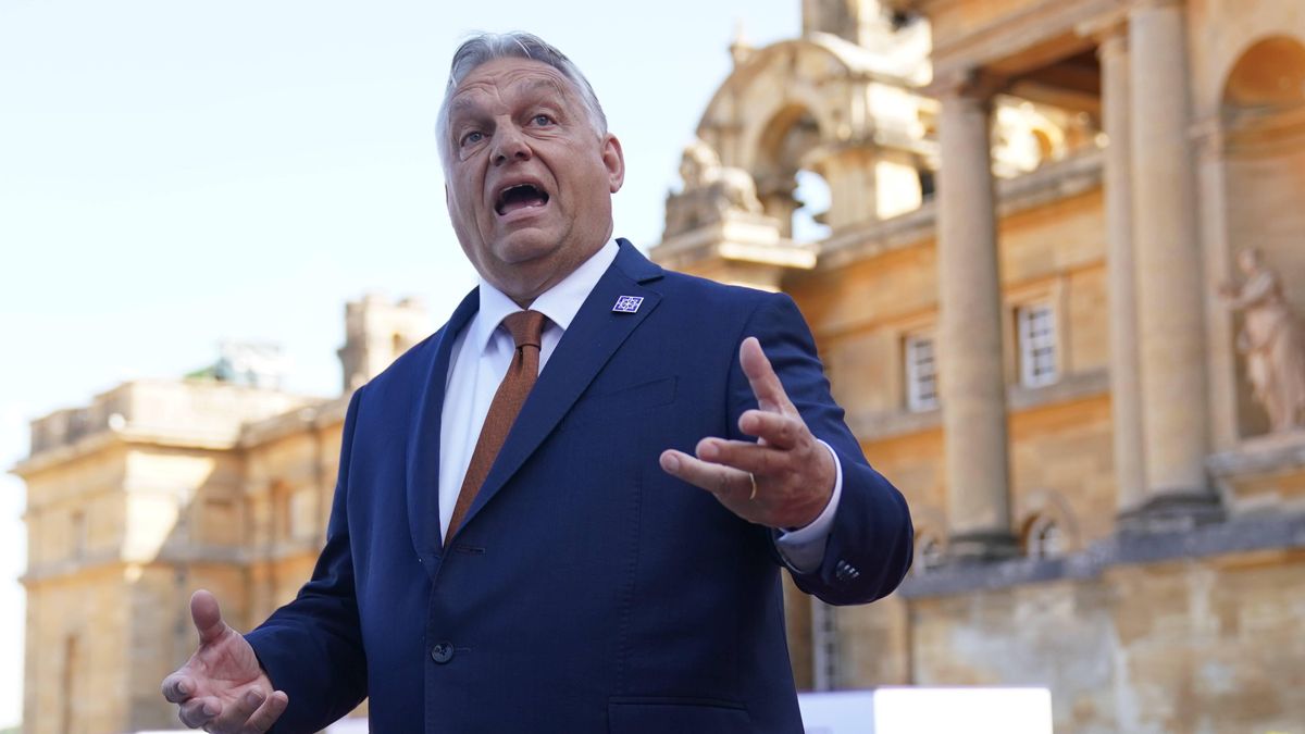 European Political Community summit
Prime Minister of Hungary Viktor Orban arrives to attend the European Political Community summit at Blenheim Palace in Woodstock, Oxfordshire. Picture date: Thursday July 18, 2024. 
Dostawca: PAP/PA
Jacob King
European Political Community summit ## wparota, PA2024, POLITICS, EPC