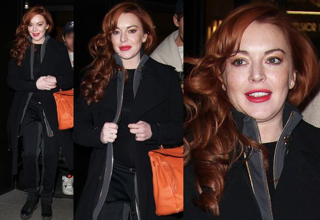 Elegancka (?) Lindsay Lohan w Mediolanie (ZDJĘCIA)