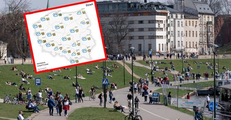 Antycyklon Tilman nad Polską. Nawet ponad 20 stopni