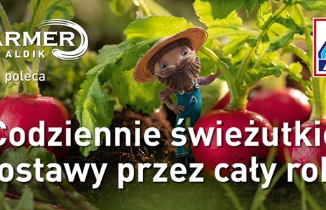 Farmer Aldik w kampanii sklepów Aldi