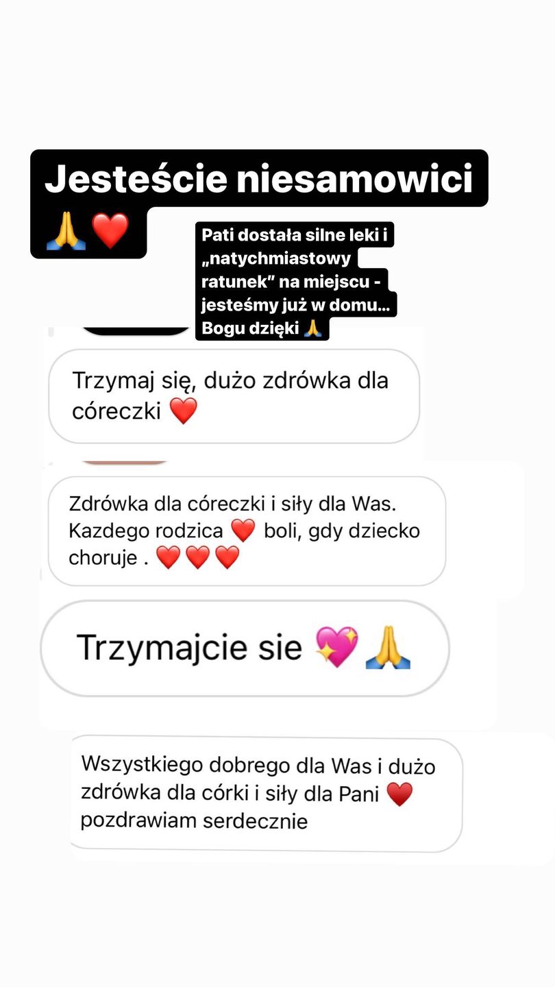 Córka Marianny Schreiber trafiła do szpitala