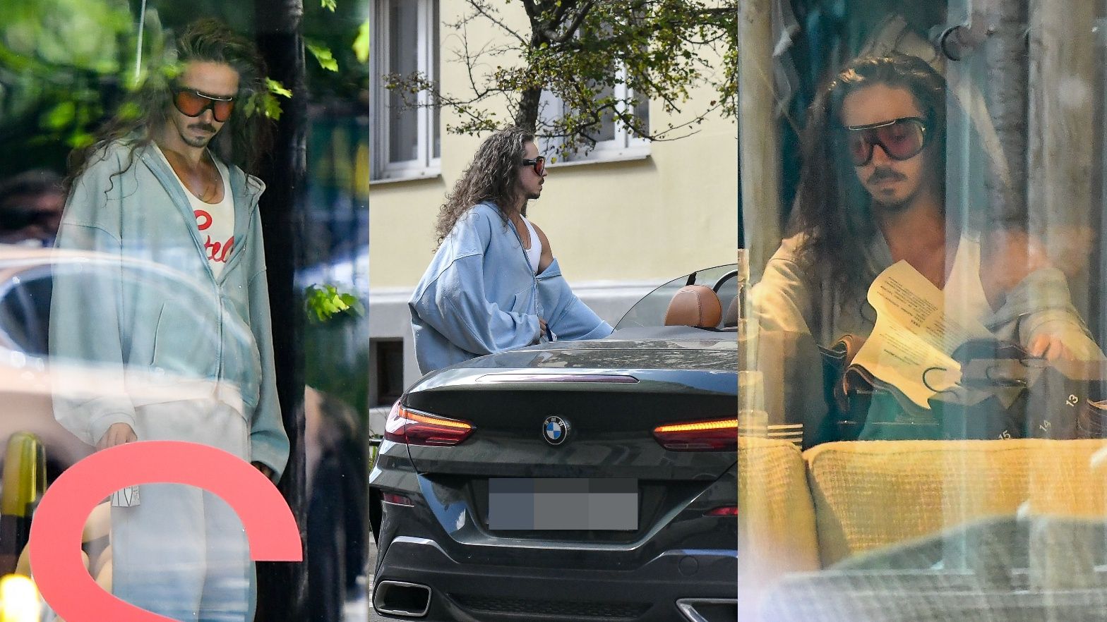 Michał Szpak w sklepie meblowym