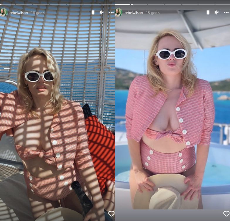 Rebel Wilson pozuje na jachcie w bikini