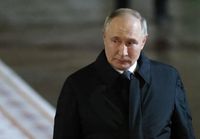 ASHGABAT, TURKMENISTAN - DECEMBER 12: Russian President Vladimir Putin arrives at the airport on December 12, 2025 in Ashgabat, Turkmenistan. Putin arrived in Turkmenistan to participate in the Forum dedicated to the International Year of Peace and Trust, International Day of Neutrality, and the 30th anniversary of Turkmenistan's permanent neutrality. Ashgabat is currently hosting a major International Forum dedicated to the International Year of Peace and Trust. This forum coincides with Turkmenistan's 30th anniversary of permanent neutrality and the International Day of Neutrality. (Photo by Contributor/Getty Images)  (Photo by Contributor/Getty Images)