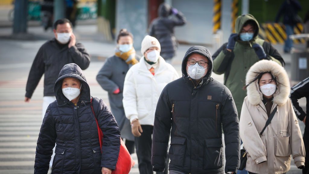 China Renews Orange Alert For Cold Wave
BEIJING, CHINA - NOVEMBER 29: People wearing warm clothes walk on the street on November 29, 2022 in Beijing, China. China's meteorological authority on Tuesday morning issued an orange alert for a cold wave. (Photo by Jia Tianyong/China News Service via Getty Images)
China News Service
china, cold wave, winter wear