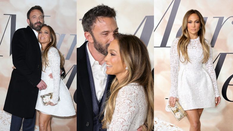 Jennifer Lopez i Ben Affleck na premierze "Wyjdź za mnie"