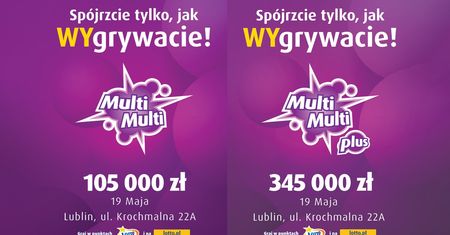 Wysoka wygrana w Multi Multi w Lublinie. Ktoś zgarnął 450 tys. zł. Wiemy, w której kolekturze