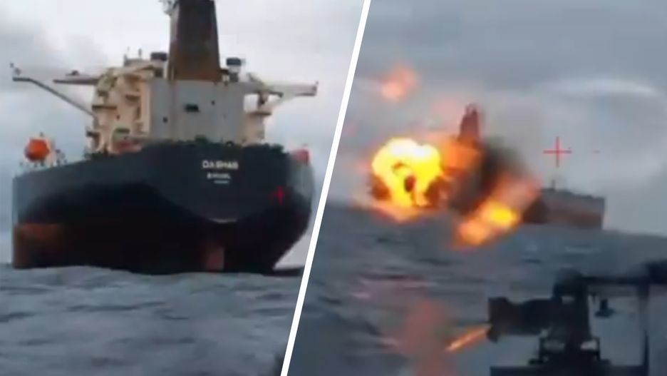 Atak na rosyjską flotę cieni. Jest spektakularne nagranie