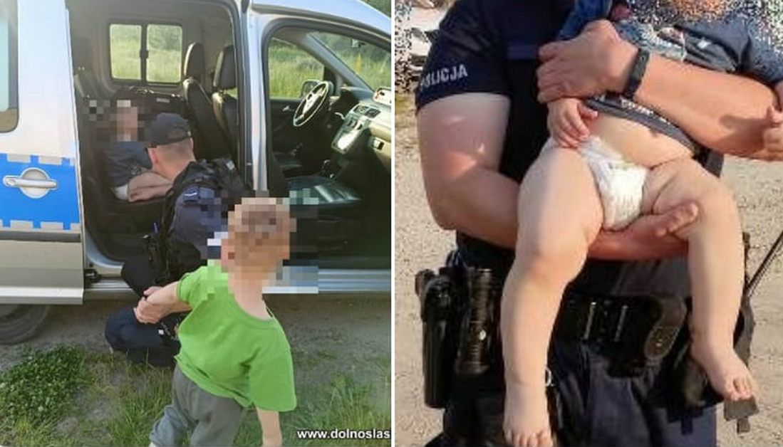 Dramatyczny wieczór w Miliczu. Policjanci odnaleźli dwóch zagubionych braci