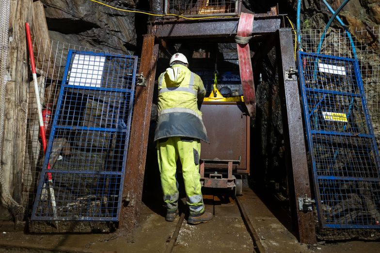BARMOUTH, WALES - MAY 2: Material is removed from Clogau St David's Gold Mine on a cart on May 2, 2025 in Barmouth, Wales. Gold has been mined at the Clogau-St David's Gold Mine for the first time in over 25 years. Welsh gold from this mine has been used in royal wedding rings for over a century and has always been prized for its rarity, history, and regal connections. Bands made from Clogau gold have adorned the hands of Queen Elizabeth The Queen Mother, Queen Elizabeth II, Princess Margaret, Princess Anne, and Diana, Princess of Wales. (Photo by Matthew Horwood/Getty Images)