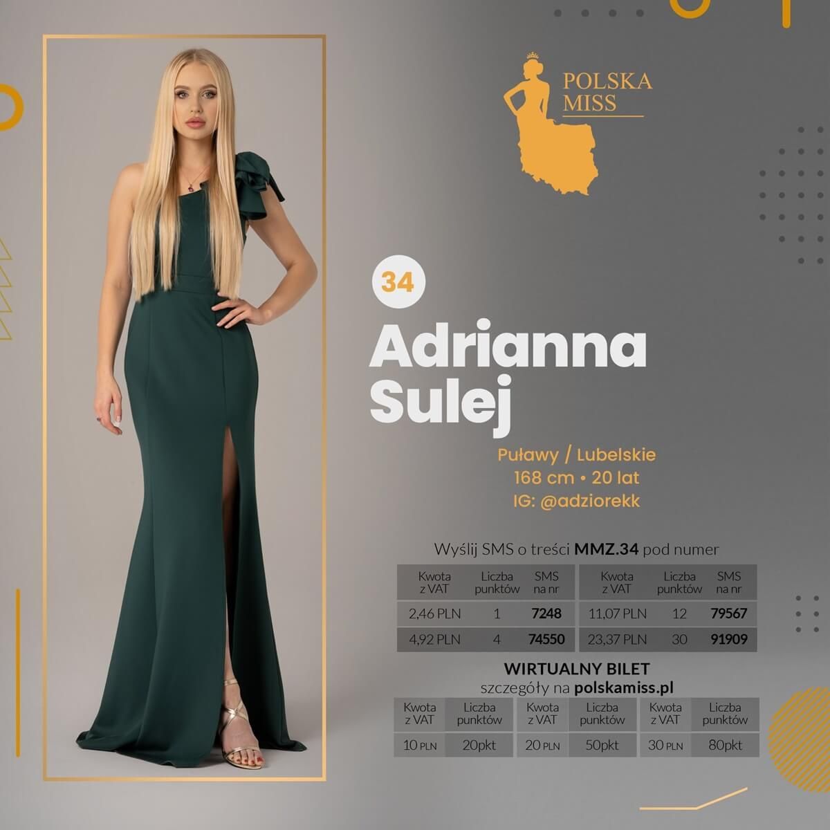 Adrianna Sulej Polska Miss 2023