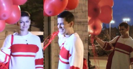 Alżbeta Lenska świętuje powrót do zdrowia na schodach Pałacu Kultury (WIDEO)