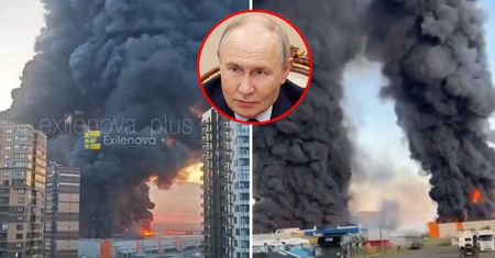 Atak na rodzinne miasto Putina. Pożary pod Petersburgiem