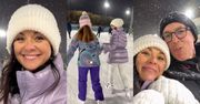 Katarzyna Cichopek szaleje na lodowisku z córką i Maciejem Kurzajewskim (ZDJĘCIA)
