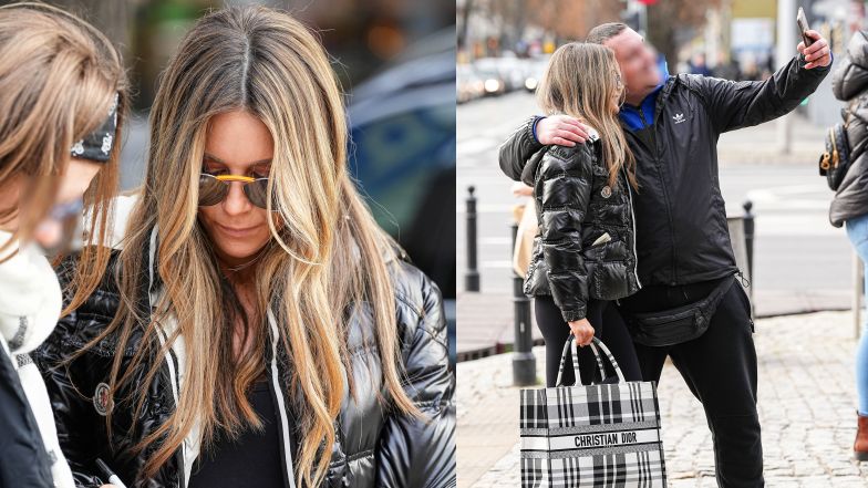 Małgorzata Rozenek przed studiem "Dzień dobry TVN"