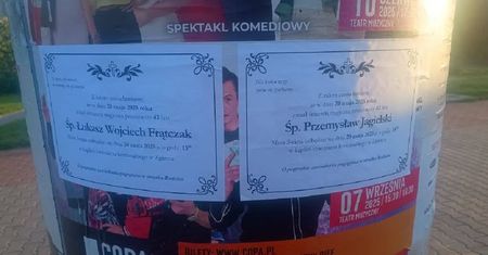 Na słupach w Zgierzu zawisły nekrologi. "Odebrałem kilka telefonów z pytaniem, czy żyję"