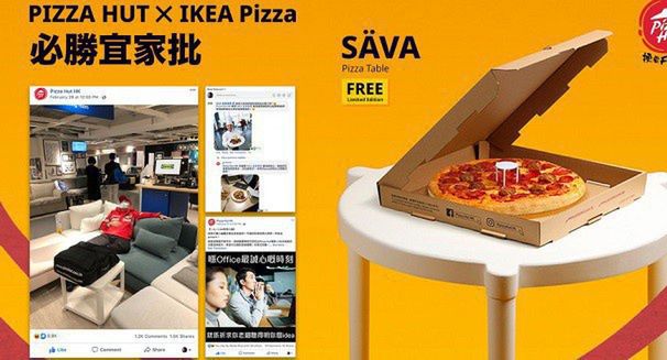 IKEA ze specjalnym stolikiem, który pomieści pizzę z klopsikami z Pizzy Hut