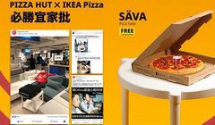 IKEA ze specjalnym stolikiem, który pomieści pizzę z klopsikami z Pizzy Hut