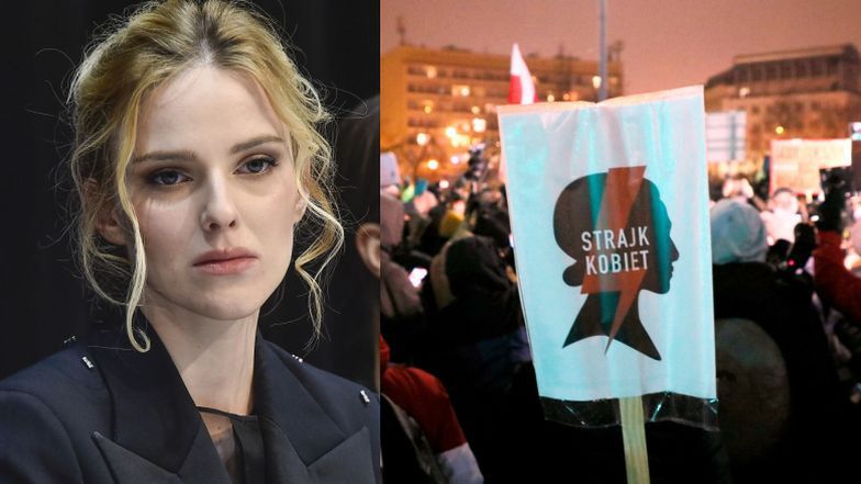 Zofia Domalik, córka Ewy Telegi, zatrzymana na Strajku Kobiet