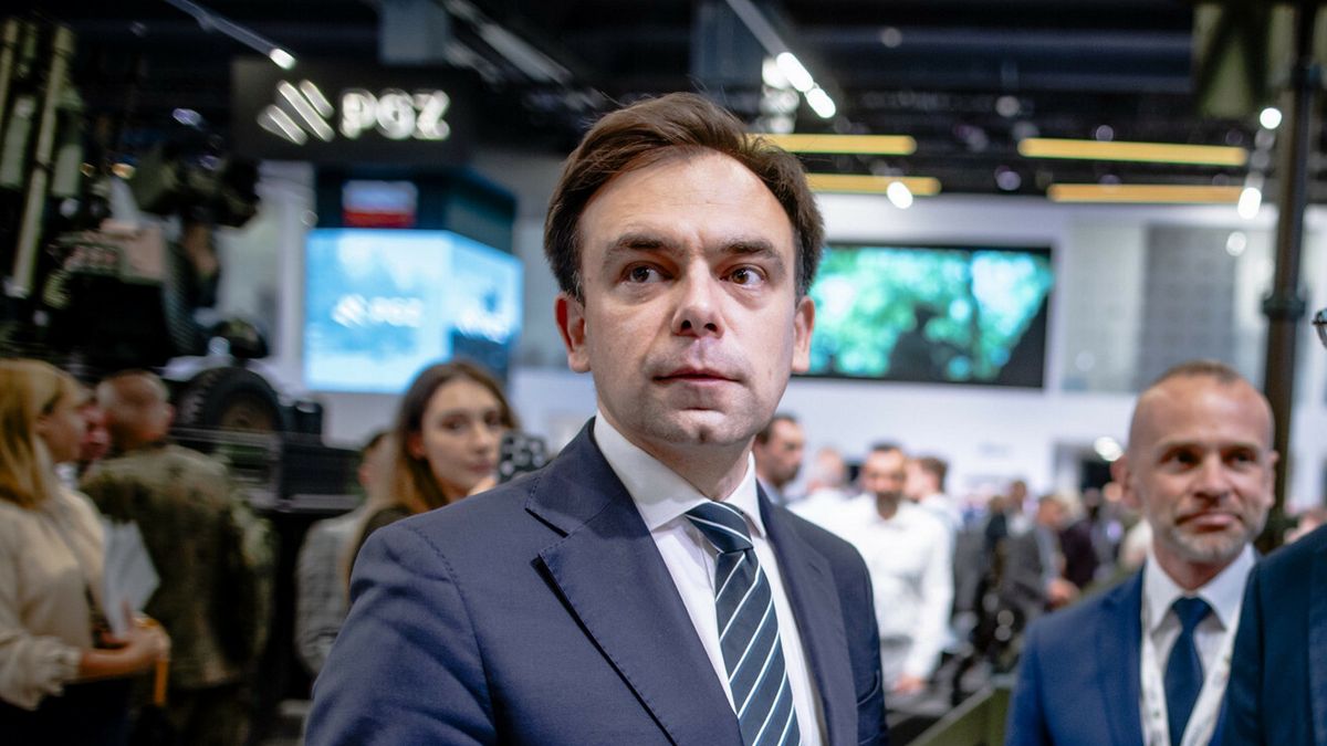 Na zdjęci minister finansów i gospodarki  Andrzej Domański