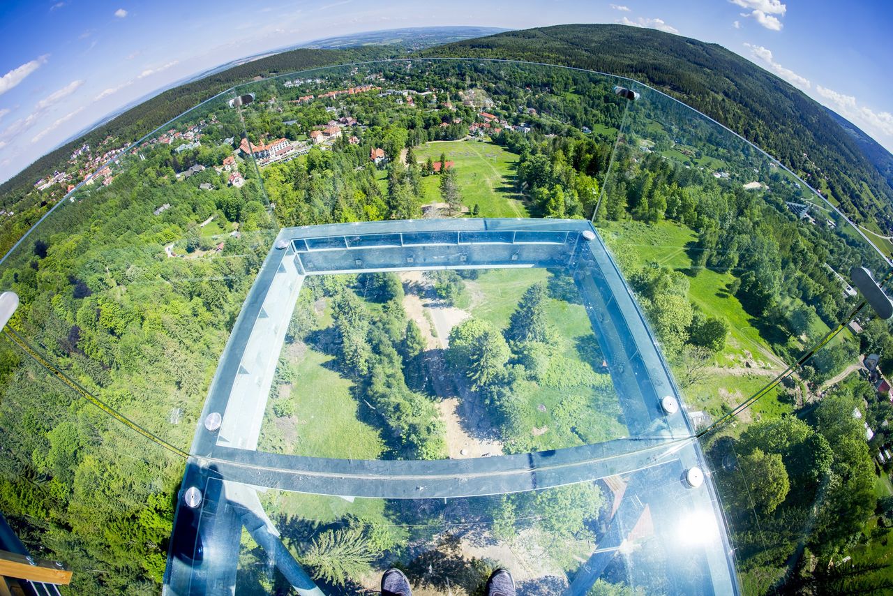 Tak wyglądają widoki ze Sky Walk.