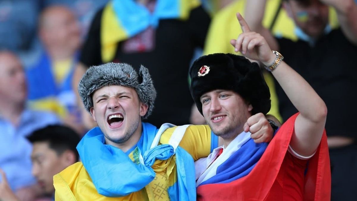 Rosjanin wszedł na trybunę ukraińskich kibiców