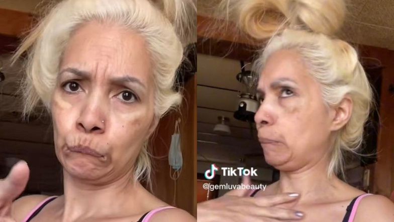 47-letnia tiktokerka pokazała, jak ODMIENIŁ ją makijaż. Zaskoczeni internauci okrzyknęli kobietę "królową metamorfoz", dając jej 10 lat mniej (FOTO)