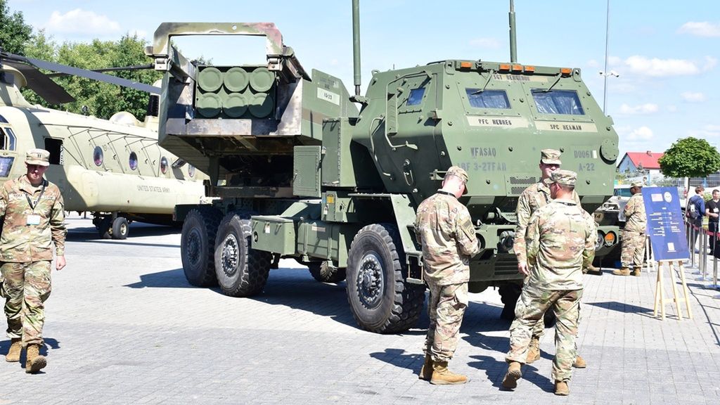 Amerykański HIMARS na targach MSPO w Kielcach