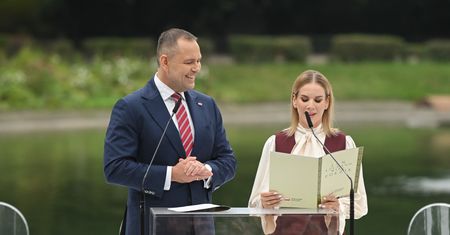 Tym fragmentem Nawrocka rozbawiła publiczność. Prezydent podchwycił
