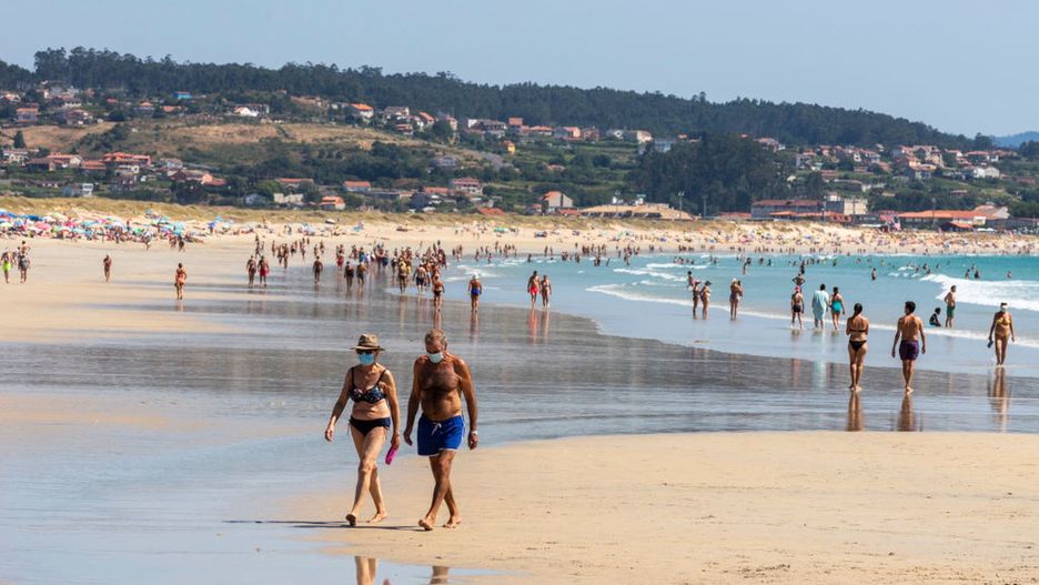 Plaża w Rias Baixas, Hiszpania
