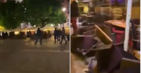 Dantejskie sceny w sercu Gdańska. Nagranie niesie się w sieci