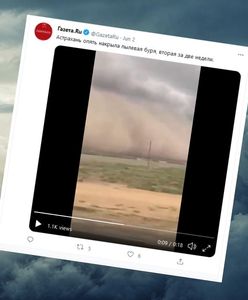 Ogromna burza piaskowa w Rosji. "Imponujący widok" [WIDEO]