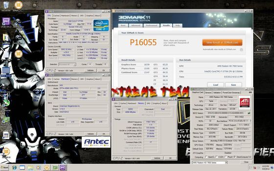 MSI Master Overclocking Arena 2012 EMEA Xtreme Addict 3DMark 11 rekord wynik zrzut ekranu
