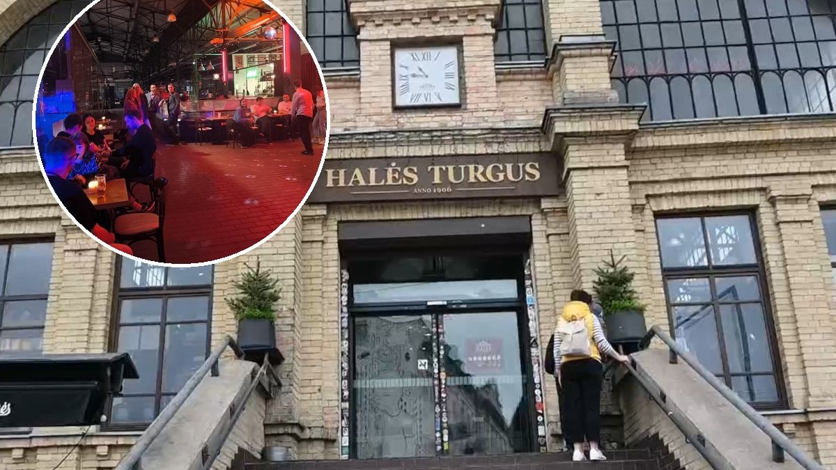 Najstarszy bazar w Wilnie nocą zamienia się w wielki pub