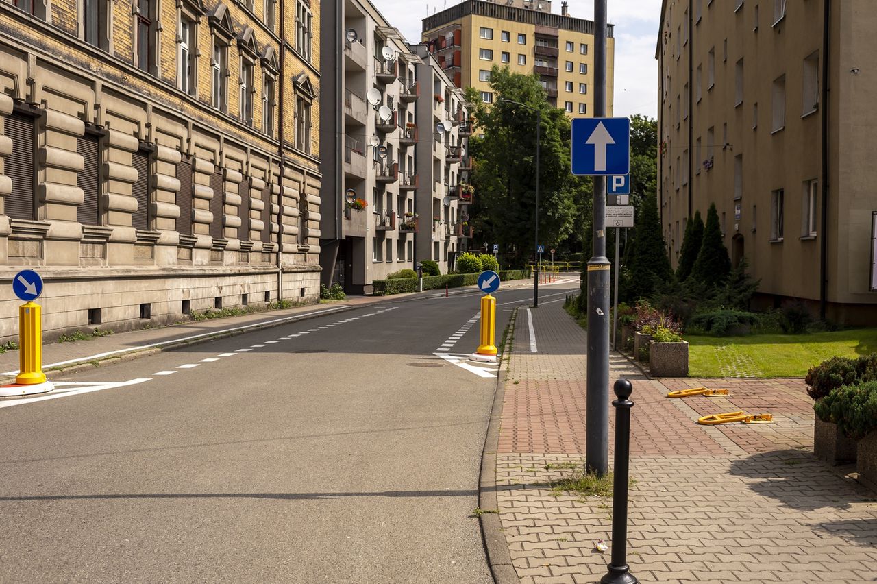 Bytom. Na kilku ulicach w mieście zmieniał się organizacja ruchu.