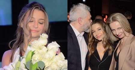 Julia Wieniawa błyszczy na premierze spektaklu "Gra". Aktorka mogła liczyć na wsparcie najbliższych (ZDJĘCIA)