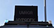 Wypadek na S61 na trasie Łomża - Szczuczyn. Ciężarówka wypadła z drogi