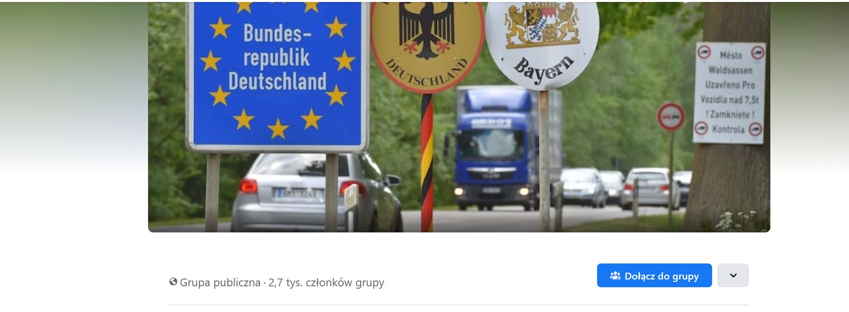 Jedna z facebookowych grup dla migrantów