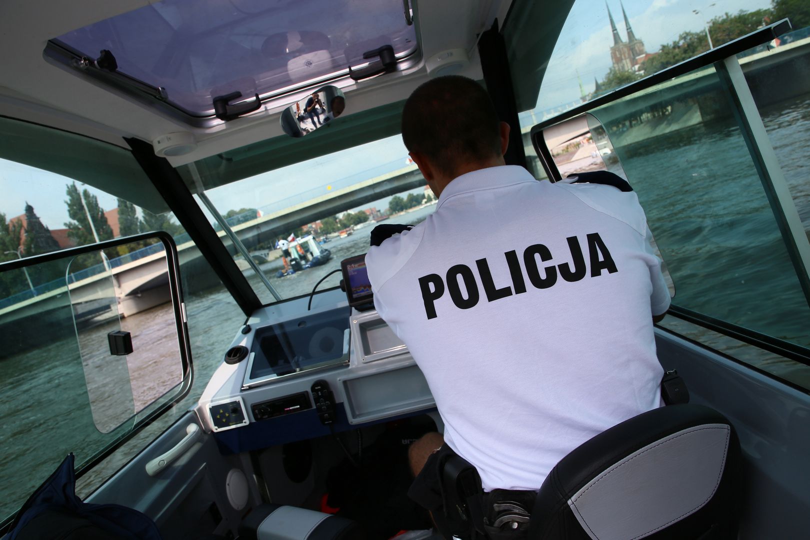 Policja policja wodna patrol woda rzeka