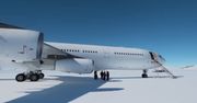 Pierwsze takie lądowanie w historii. Airbus A340 na Antarktydzie [WIDEO]
