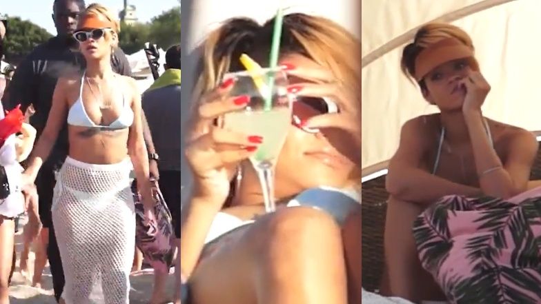 Rihanna "odpoczywa" na plaży w Sopocie