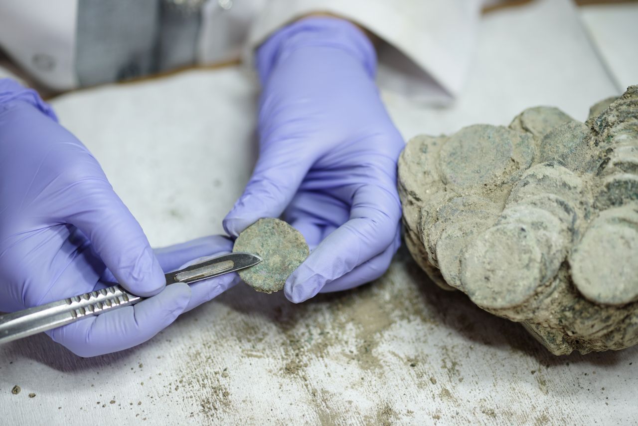 Ancient Roman coins unearthed in Tuscany may reveal civil war secrets