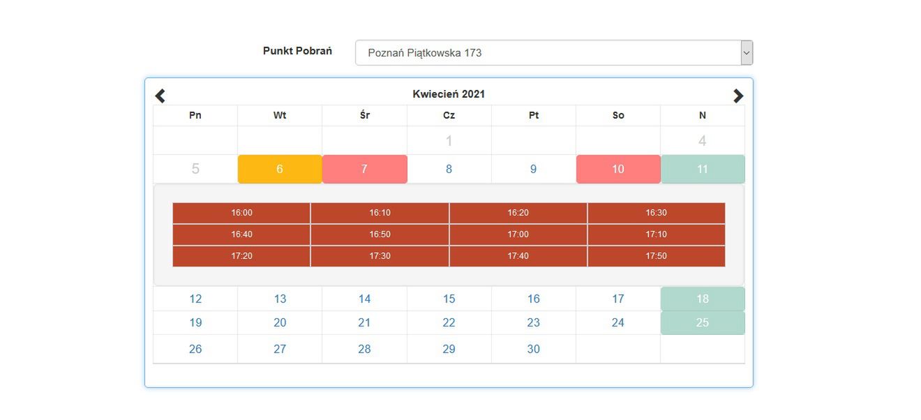 Tak wygląda dostępnośc miejsc po świętach