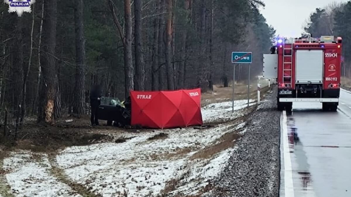 Śmiertelny wypadek na drodze krajowej