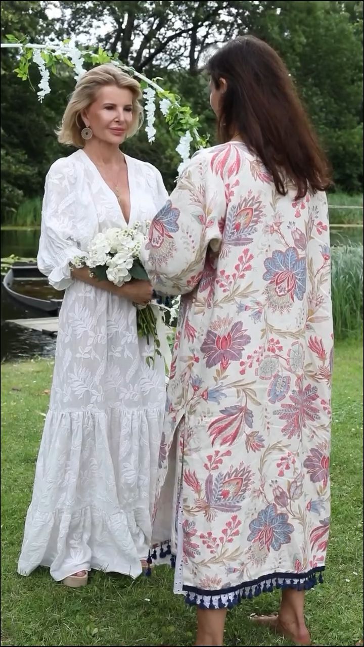 Joanna Racewicz podczas ślubu z samą sobą