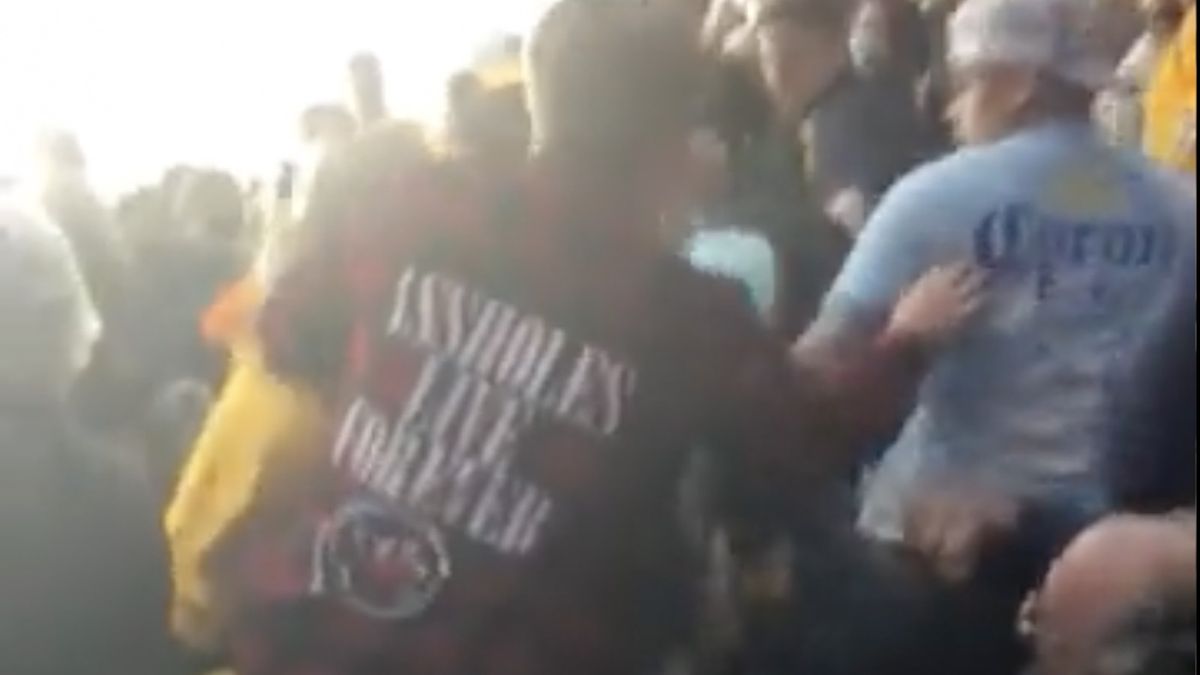 Bójka na meczu hokeja 