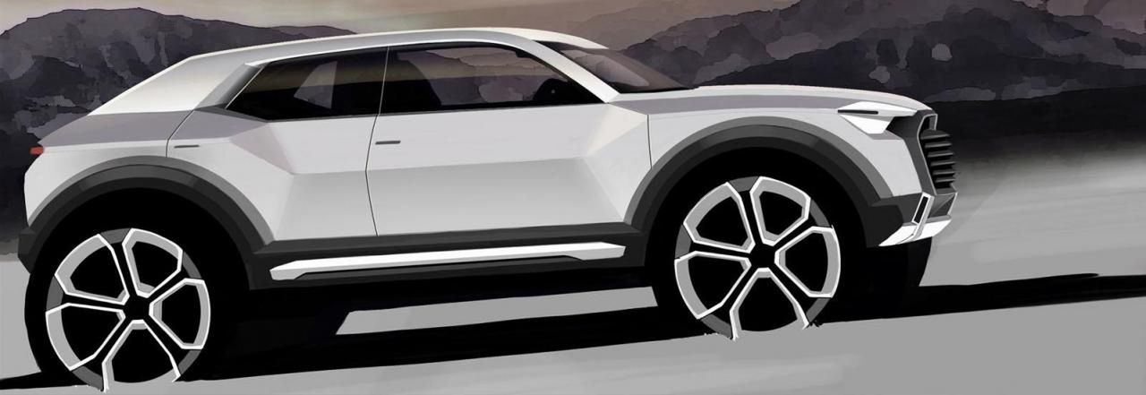 Szkic zapowiadający Audi Q1